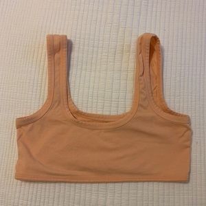 Arq Wide Strap Bra in Creamsicle